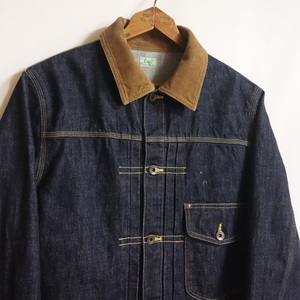 【Lee COWBOY JACKET レアモデル 38REG】Lot.95535 ハウスマーク シンチバック 40's ストーム カウボーイ ジャケット 1st