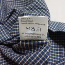 【定価1.8万 ORGUEIL オルゲイユ インディゴチェック ワークシャツ OR-5001B 40】Classic Plaid Shirt_画像9