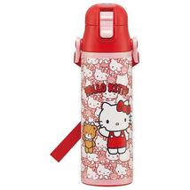 ハローキティ ステンレスボトル 580ml 水筒 保冷 超軽量 ワンプッシュ うしろうしろ 子供 子ども キッズ キャラクター スケーター_画像1