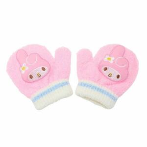  My Melody pipe attaching gloves L PK pink protection against cold girl child child Kids character ske-ta-