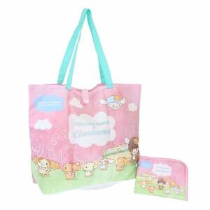  movie mistake teli saying ..× Cinnamoroll eko-bag folding eko-bag pink 