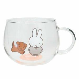 ミッフィー 耐熱ガラスマグ マグカップ MIFFY and SNUFFY ピンク