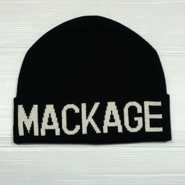 新品・本物 MACKAGE マッカージュ ニット帽 KIKO Z C0001 ブラック