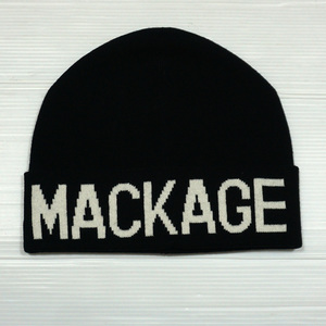 新品・本物 MACKAGE マッカージュ ニット帽 KIKO Z C0001 ブラック