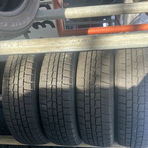 155/65R14 ダンロップWINTER MAXX 01 中古スタッドレスタイヤ４本セット　2016年製　バリ山　訳品　送料無料