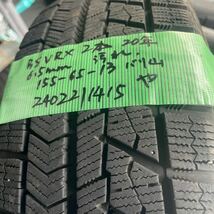 155/65R13 ブリヂストン BRIDGESTONE BLIZZAK VRX 中古スタッドレスタイヤ２本セット　2020年製送料無料　深溝_画像9