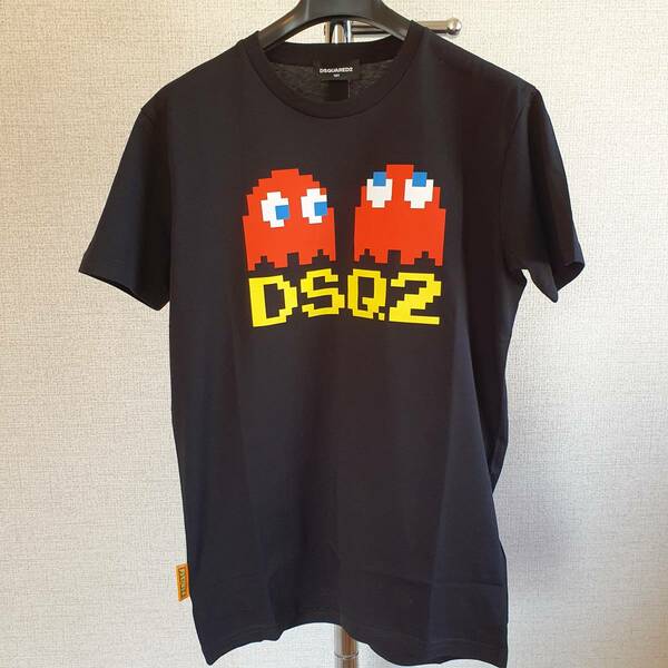 【新品・未使用】DSQUARED2 KIDS x Pac-man コットンTシャツ　ブラック　14Y　DQ2165D00MV