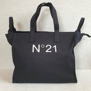 [ новый товар * не использовался ]N°21 KIDS Logo хлопок большая сумка черный N21926N0352