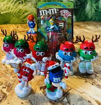 90' vintage M&M's Mini Dispenser PVC Holiday ×9◆ビンテージエム&エムズミニディスペンサークリスマススポーツフィギュアセット◆BMX_画像10