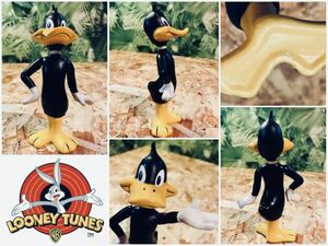 60' vintage DAKIN LOONEY TUNES Daffy Duck figure◇ビンテージルーニーチューンズ◆ダフィーダック当時◇昭和レトロ◆ソフビフィギュア 