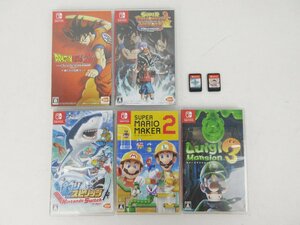 ジャンク品★ニンテンドースイッチ　ソフト7本セット　ケース無し有　桃鉄/ポケットモンスターソード　他★未検品 【ゲ-503】