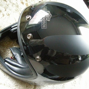 ハーレー純正 ヘルメット ＸＸＬ スティンガー 黒半マット BELL バイザー付き の画像6