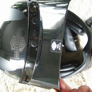 ハーレー純正 ヘルメット ＸＸＬ スティンガー 黒半マット BELL バイザー付き の画像7