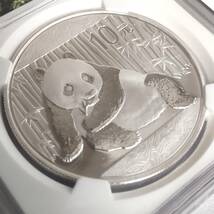 【高鑑定】2015年 中国 パンダ NGC MS69 10元 銀貨 シルバー 大型コイン かわいい モダンコイン コレクション _画像6