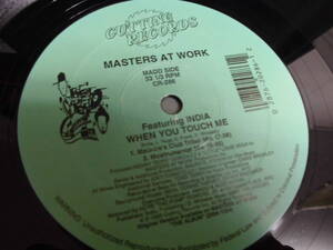 MASTERS AT WORK FEATURING INDIA/WHEN YOU TOUCH ME/2349