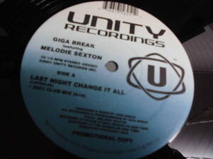 GIGA BREAK featuring MELODIE SEXTON/LAST NIGHT CHANGE IT ALL/2358 