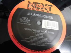 JO ANN JONES/I DON'T NEED YOUR LOVE/2410