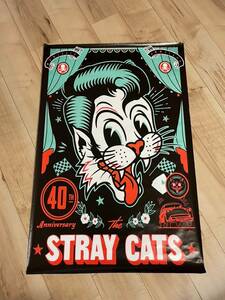 ストレイキャッツ ポスター ブライアンセッツァー ロカビリー stray cats brian setzer 50s ビンテージ　インテリア