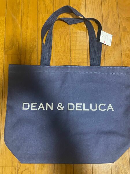 DEAN&DELUCA　チャリティートートバッグ　ブルーグレー Lサイズ