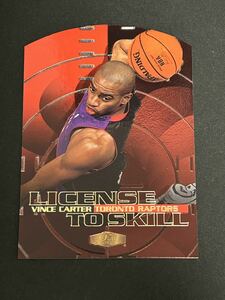 NBA 99-00 FLAIR SHOWCASE LICENSE TO SKILL #1LS Vince Carter