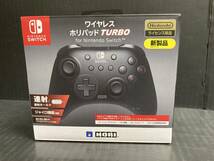 □【簡易動作確認済み】Switch用コントローラー　HORI ワイヤレスホリパッド TURBO for Nintendo Switch　※タバコ臭有り_画像2