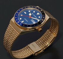 1円～ 1スタNo Accessory&Co/No Acc&Co三代目逆輸入モデル/BLUE×BLACK/GOLDゴールドcolorサブマリーナ50m防水新品激レア日本未発売TIMEX Q_画像8