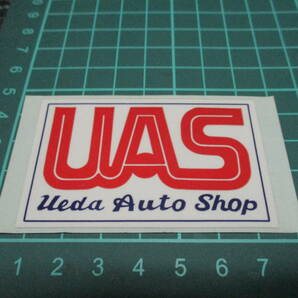 新品 UAS ステッカー（UEDA RACING/ウエダレーシング/デットヒート/CB400F/RG250E/GS400/GS400E/GT380/Z1/Z2/KH250/KH400/SS250/当時物の画像1