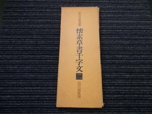 拡大法書選集　懐素草書千字文 二　二玄社刊 　　★全国一律送料：185円★