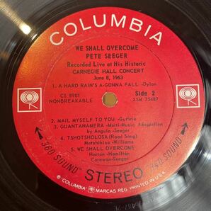 【US盤Org.2Eye】Pete Seeger We Shall Overcome (1963) Columbia CS 8901の画像4