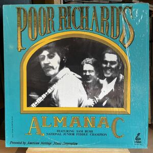 【US盤Org.レア】Poor Richard's Almanac (Alan Munde, Sam Bush, Wayne Stewart) (1969) American Heritage Music AH-401-25