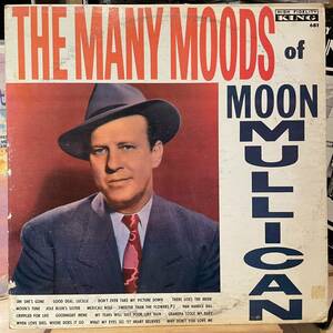【US盤Org.深溝レア】 Moon Mullican The Many Moods of Moon Mullican (1960) King Records 681 Hillbilly Piano 黒銀初期レーベル