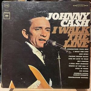 【US盤Org.2Eye】Johnny Cash I Walk The Line (1964) Columbia CS 8990 360度黒矢印 オリジナル Stereo盤