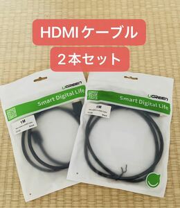 mini HDMI ケーブル HDMIオス miniHDMIオス モニター パソコン タイプA ミニHDMI 1m 2本セット