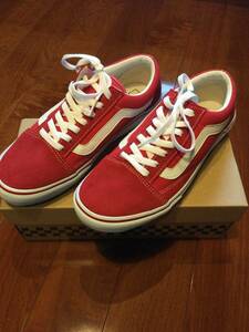 VANS バンズ スニーカー 靴 V36CL+ OLDSKOOL DX T.RED 赤 レッド US8 26cm オールドスクール