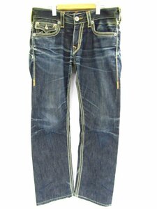 1円スタート TRUE RELIGION トゥルーレリジョン RICKY BIG QT ブーツカット デニムパンツ 1スタ 中古品 ◆4274