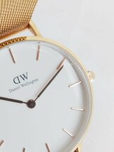 Daniel Wellington/ダニエルウェリントン Classic Petite Melrose B32R27 ゴールド ホワイト_画像7