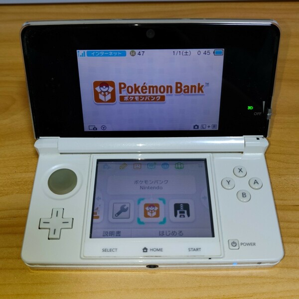 3DS SDカード ポケモンバンク ポケムーバー有 中古品 動作確認済み OK アイスホワイト