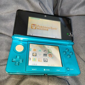 3DS SDカード ポケモンバンク ポケムーバー有 中古品 動作確認済み OK アクアブルー