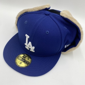 ko0215/19/74 未使用 ニューエラ NEW ERA キャップ 59FIFTY 8(63.5cm) Dog Ear ドッグイヤー ロサンゼルス・ドジャース ダークロイヤル