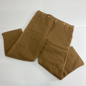 ko0227/02/71 80-90s カーハート Carhartt ペインターパンツ ダック地 内側キルティング サスペンダーボタン ヴィンテージ USA 44X32 WQ106