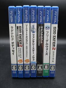 ay0228/15/23 中古品 PSVITA ソフト 7本 まとめ売り (マインクラフト、ラグナロクオデッセイ、ゴッドイーター2 他)