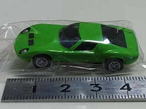 送料120円〜 京商 1:100 ランボルギーニミニカー　ミウラSV グリーン　1/100 　サークルＫサンクス　24873471　