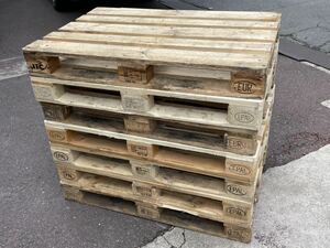 ユーロパレット 7枚セット　木製パレット DIY 京都市から