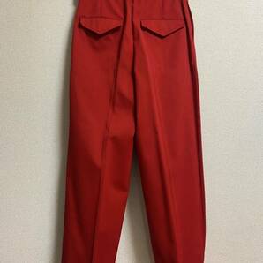 ボッテガヴェネタ 2020 スラックス ウール ダニエルリー 赤 パンツ ワイドパンツ イタリア製 メゾン コレクションの画像4