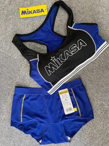MIKASA スポーツブラ ショーツ セット　Mサイズ カラー：ブルー