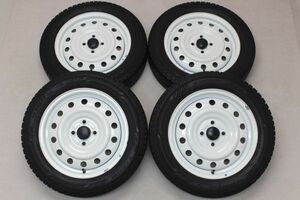 ダイハツ タフト 純正OP 15インチ スチール ヨコハマ アイスガード iG60 165/65R15 2021年 ホイールセット 中古スタッドレス 中古ホイール