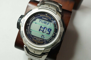 CASIO/カシオ　腕時計W9　PRW-500TJ　PRO TREK　プロトレック　電波ソーラー　デジタル　オリジナルベルト　トレッキング