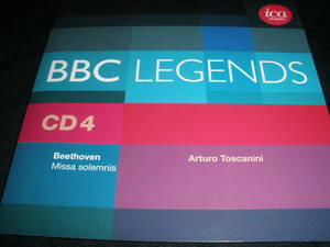 トスカニーニ ベートーヴェン ミサ・ソレムニス 荘厳ミサ曲 Op.123 BBC交響楽団 ライヴ BBC レジェンズ 紙