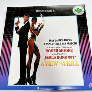 1 jpy used LD 007 beautiful ... thing ..A VIEW TO A KILL Roger * Moore je-ms bond bond movie masterpiece laser disk 007