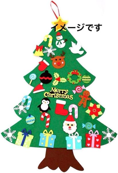 クリスマス 飾り 壁掛け フェルトクリスマスツリー オーナメント 壁かけ タペストリー